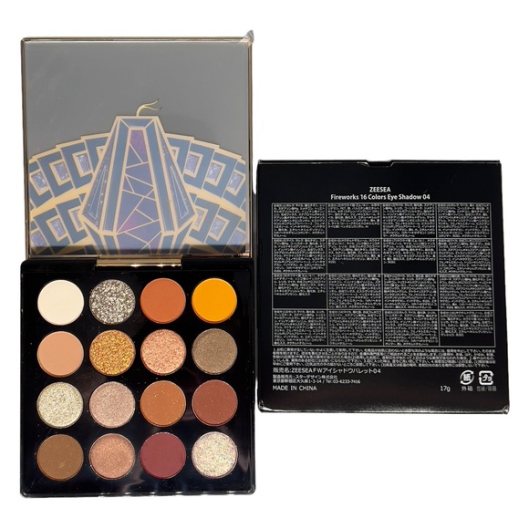 NIB Eyeshadow Palette 16 Shades Compact with Mirror Matte Shimmer Glitter Shades - Picture 5 of 7